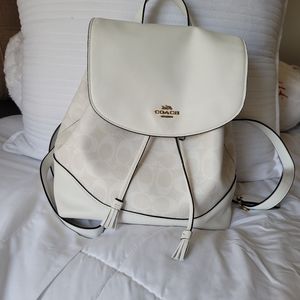 Coach Elle Backpack in winter white